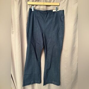 INC NWT International Concepts Cropped Blue Flare Jeans
